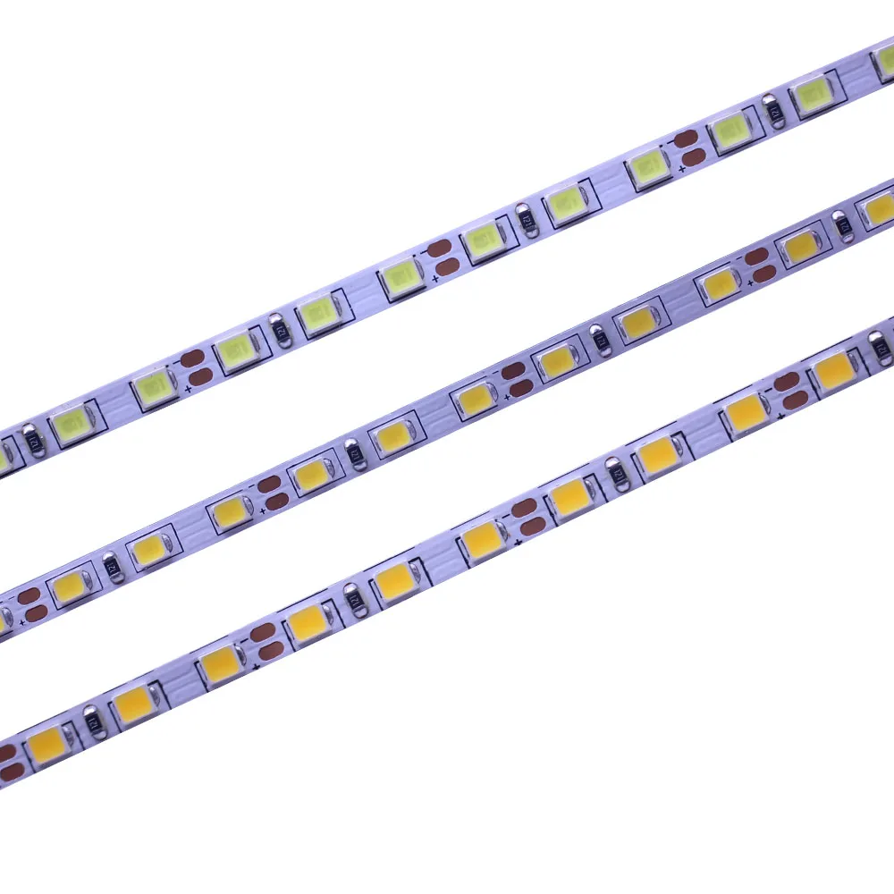 

4mm Width 2835 SMD Flexible LED Strip Light 4000K NW Warm white 2700K 120led/M DC12V White Not waterproof 5M Ribbon tape