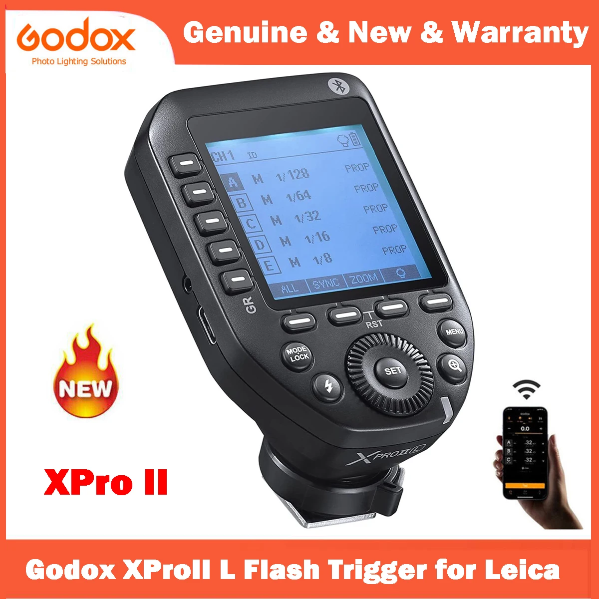 Godox XPro XProII L Flash Trigger for Leica TTL Wireless Trigger Transmitter HSS for Leica S SL SL2 Leica M10 Leica Q2 Leica CL