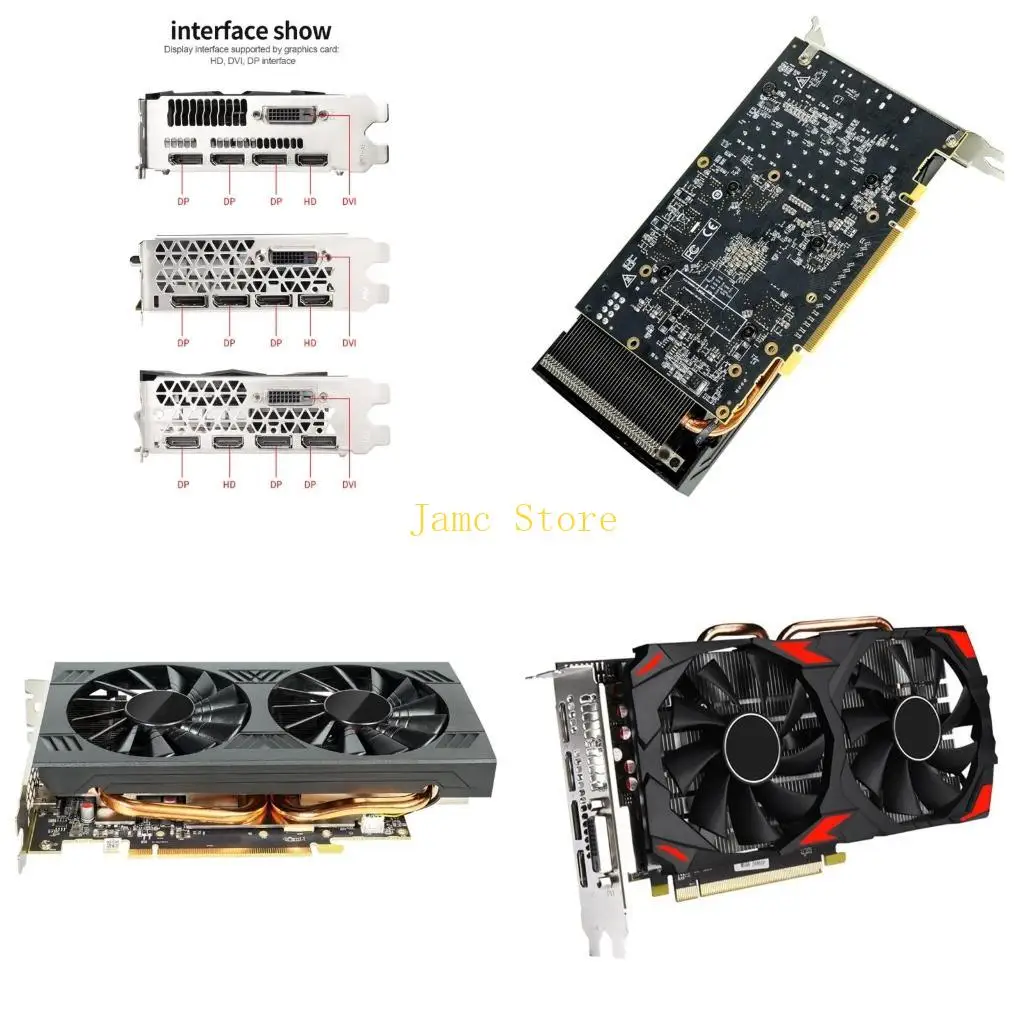 

LX0B VGA Graphic Card RX 580 8Gb 256-Bit GDDR5 PCI Express Computer Graphics