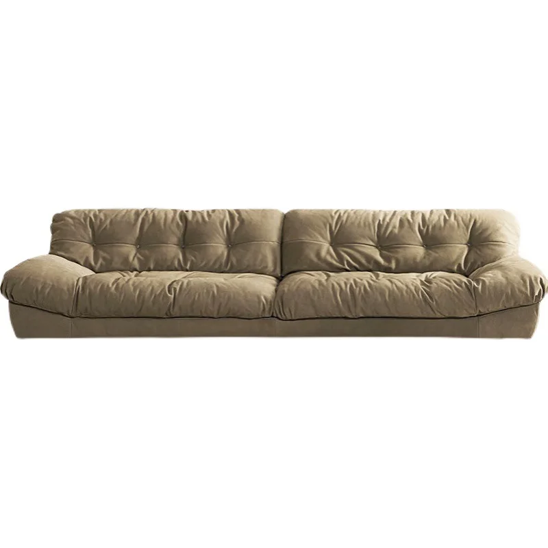 

Italian cloud sofa living room small apartment matte technology bubast designer down fabric sofa