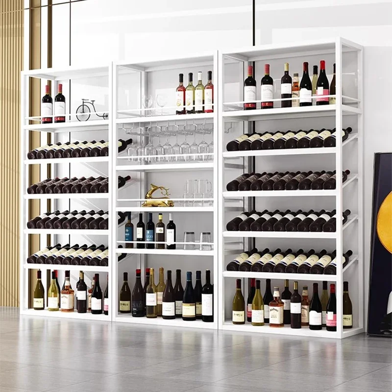 Storage Sets Bar Wine Cabinets Display Corner Bottle Cellar Retail Bar Cabinet Whisky Unique Stojak Na Wino Kitchen Furniture