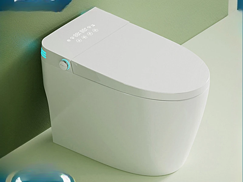 Remote control foam shield, splash-proof flushing, intelligent toilet ceramic sinking water tank, no water pressure limit