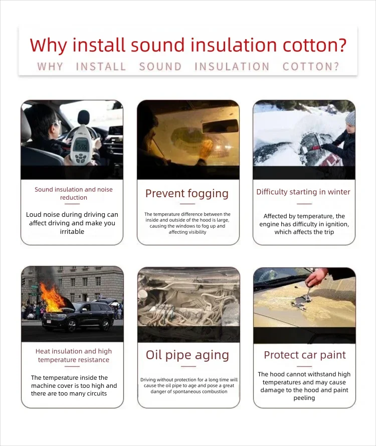 For Audi Q4 e-tron 2022 2023 2024 2025 Engine Hood Sound Absorption Pad Thermal Insulation Pad Front Hood Cover Car Accessories view 4