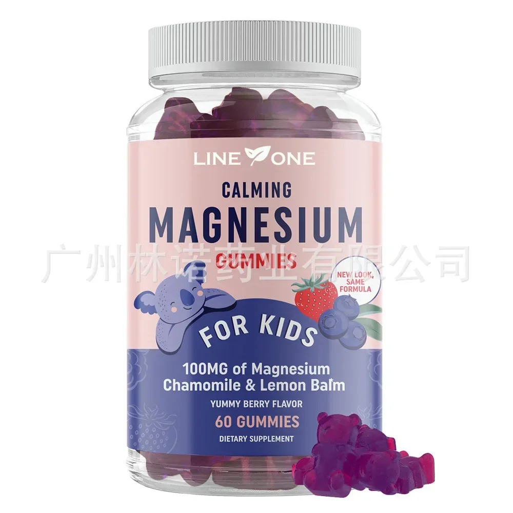 

Kids MAGNESIUM Citrate Gummy,feel Calm,Berry Flavor,60 Capsules