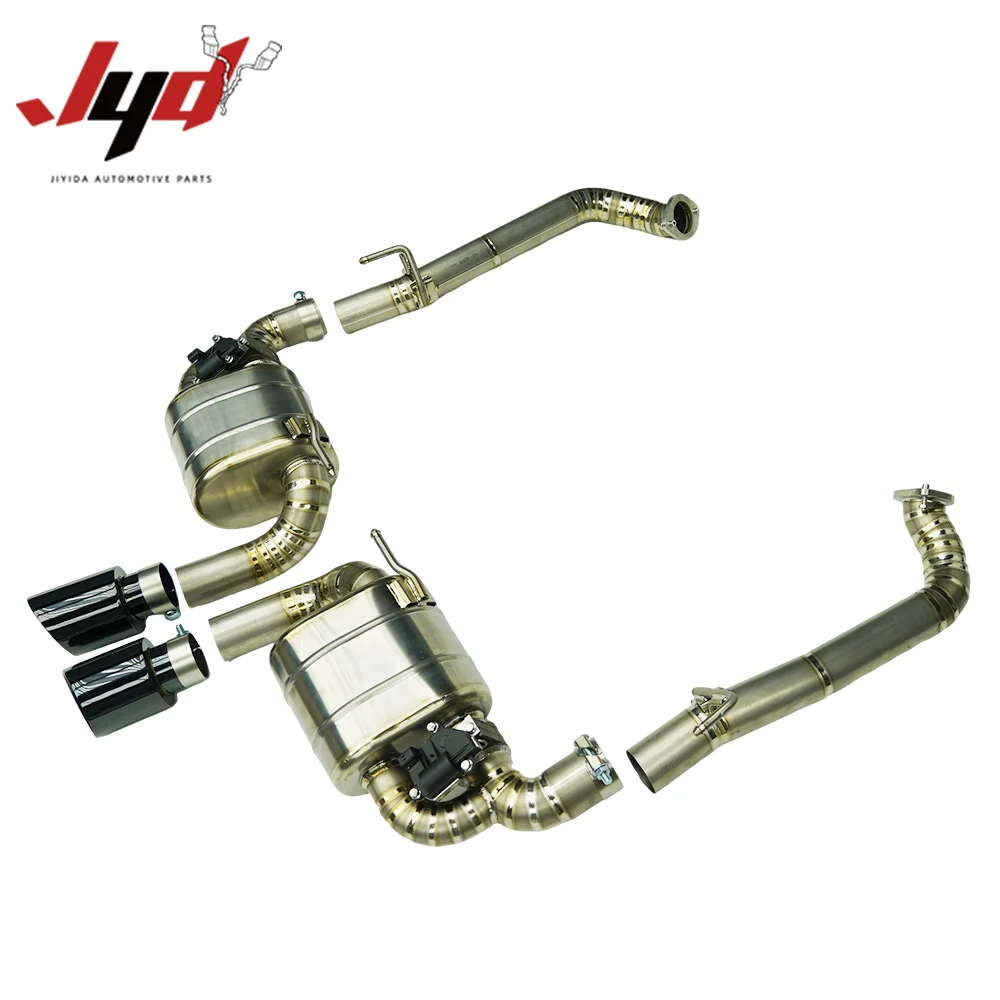 JYD Catback Exhaust Downspout for 718 /Boxster S 2.0T 2016-2023 Titanium Alloy Performance Full Exhaust System