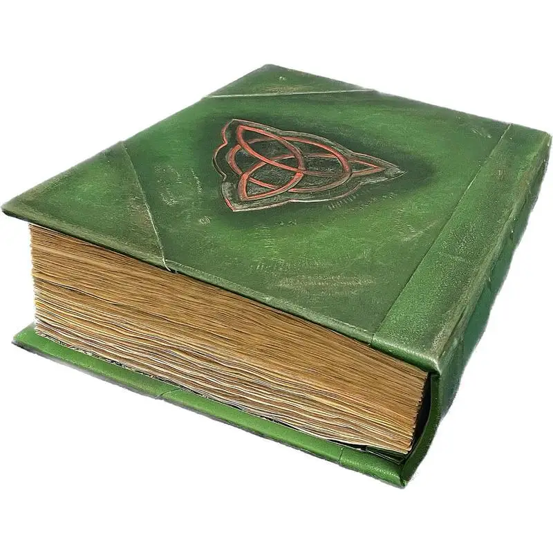 Book Of Shadows Green Cover Bound Jounal Blank And Lined Journal 350 Pages Spells Records Spellbook Retro Gifts