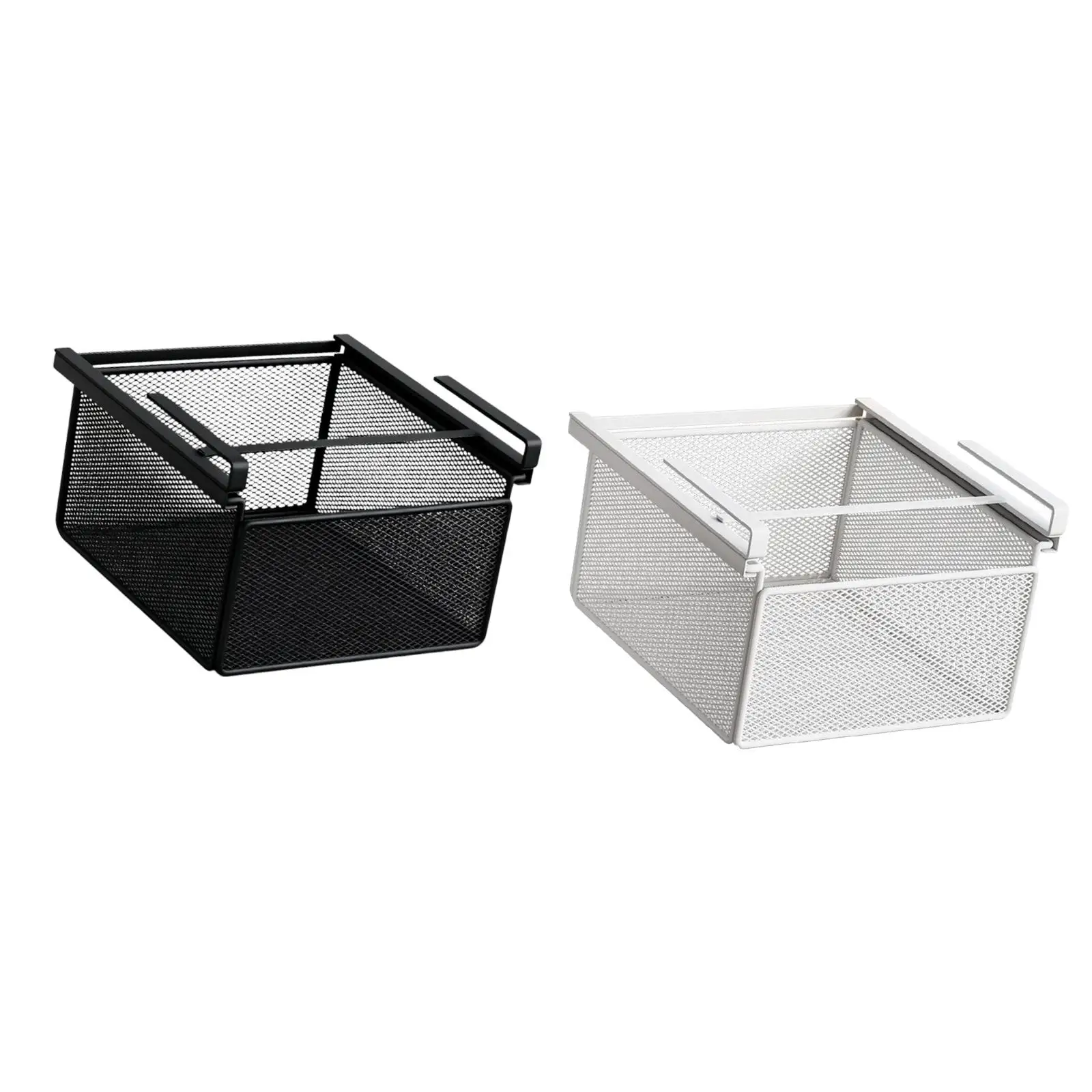 

under Shelf Basket under Cabinet Organizer Easy to Install Closet Pull Out Basket for Kitchen Countertop