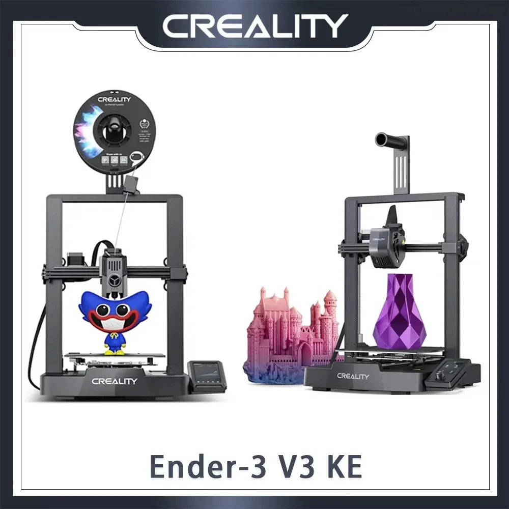 

3D-принтер Creality Ender-3 V3 KE, 500 мм/с, высокоскоростная печать, высокотемпературная машина Hotend с автоматическим выравниванием, FDM 3D-принтер