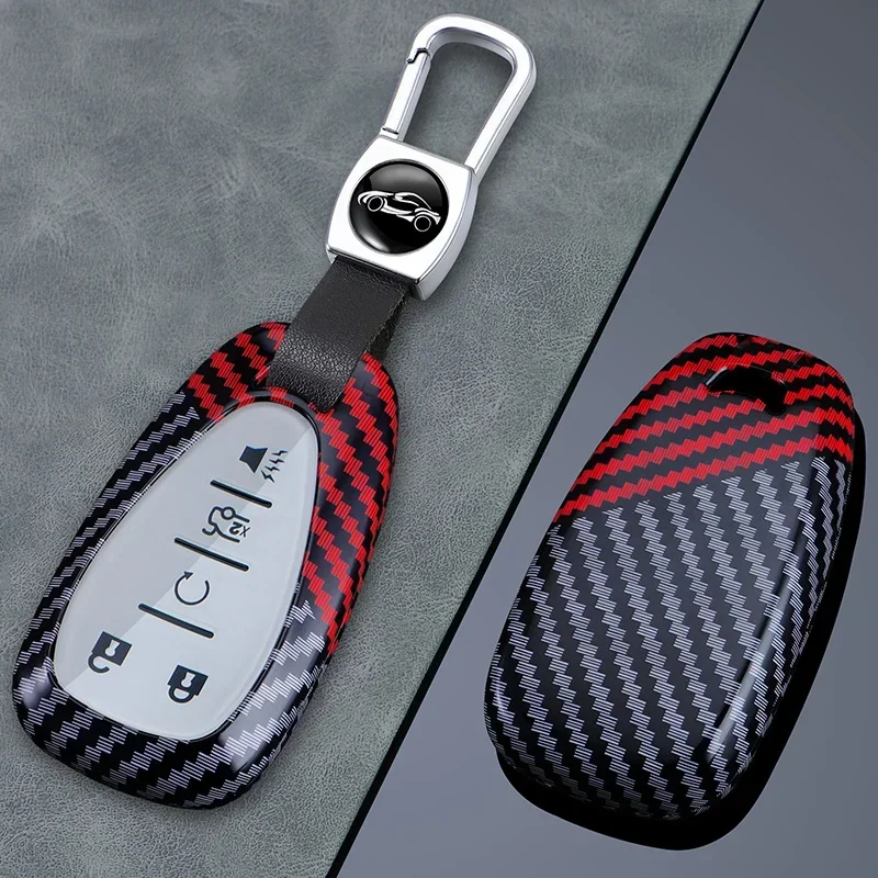 

2 3 4 5 buttons Carbon Fibre Key Case Cover for Chevrolet Onix Equino Cruze Spark Sonic Camaro Volt Bolt Malibu Blazer Traverse
