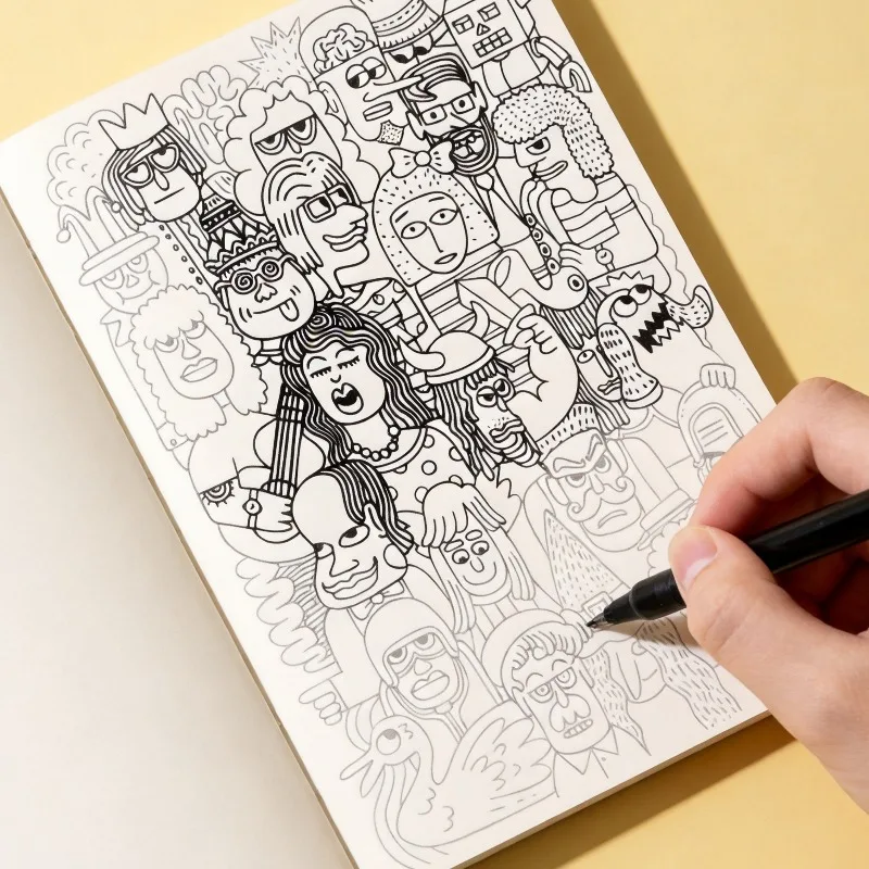 A Sketchbook for Adults To Relax and Unwind, Featuring Urban Streetscapes, Zen Inspired Flowers, And Abstract Graffiti Themes