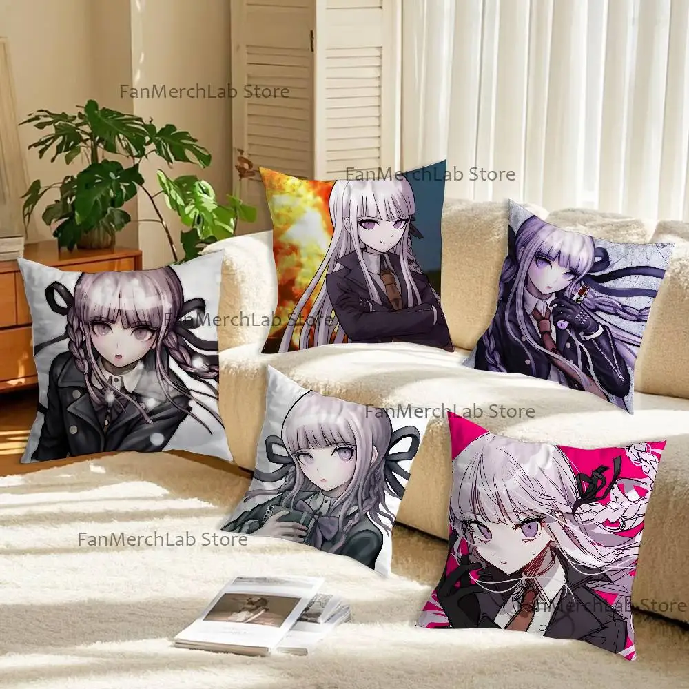 

K-Kyoko K-Kirigiri Pillow Case Plush Fabric Soft Pillowcase Double Sided Print Sofa Cushion Cover Throw