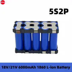 Akumulator litowy 5S2P 18650, spersonalizowany akumulator 18 V/21 V, akumulator 6000 mAh