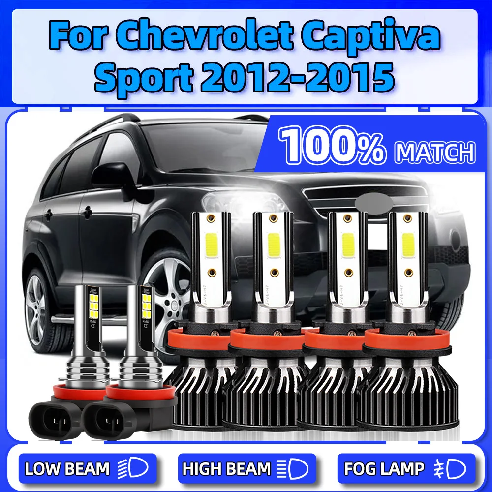 

H11 Canbus светодиодный передняя фара 360W CSP Chips Auto Lights 12V Plug And Play Противотуманные фары для Chevrolet Captiva Sport 2012 2013 2014 2015