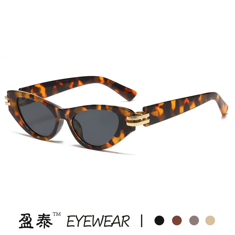 New Cat Eye Sunglasses đối với phụ nữ retro cá nhân cao cấp Kính mát mô hình siêu mát mẻ Acetate khung 142