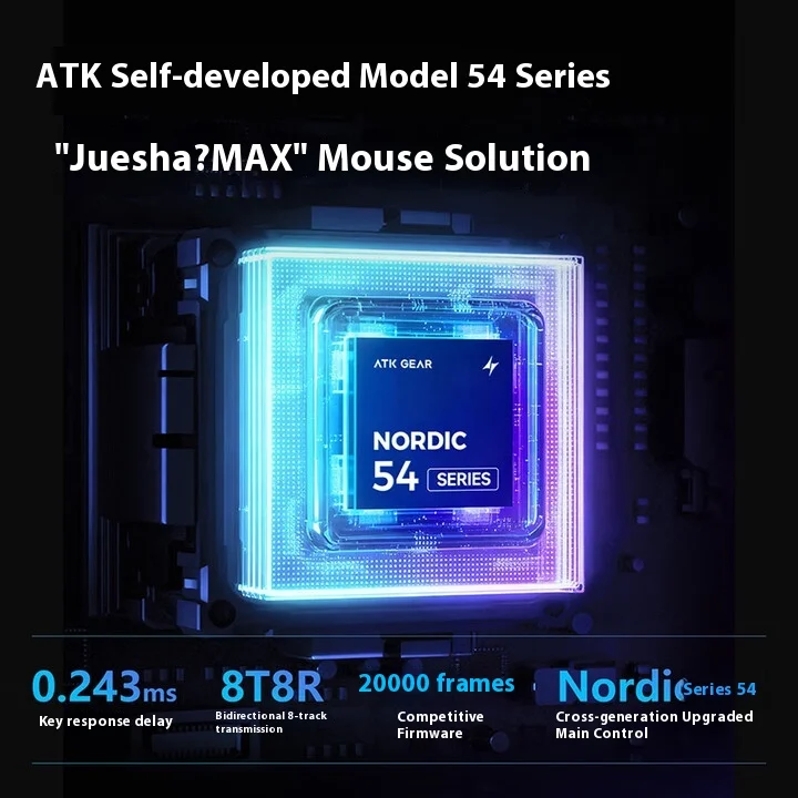 ماوس ألعاب لاسلكي جديد ATK F1 V2 3 وضع PAW 3950 Ultra Double 8k 44g خفيف الوزن بيئة العمل ماوس رياضي إلكتروني ملحقات كمبيوتر مخصصة