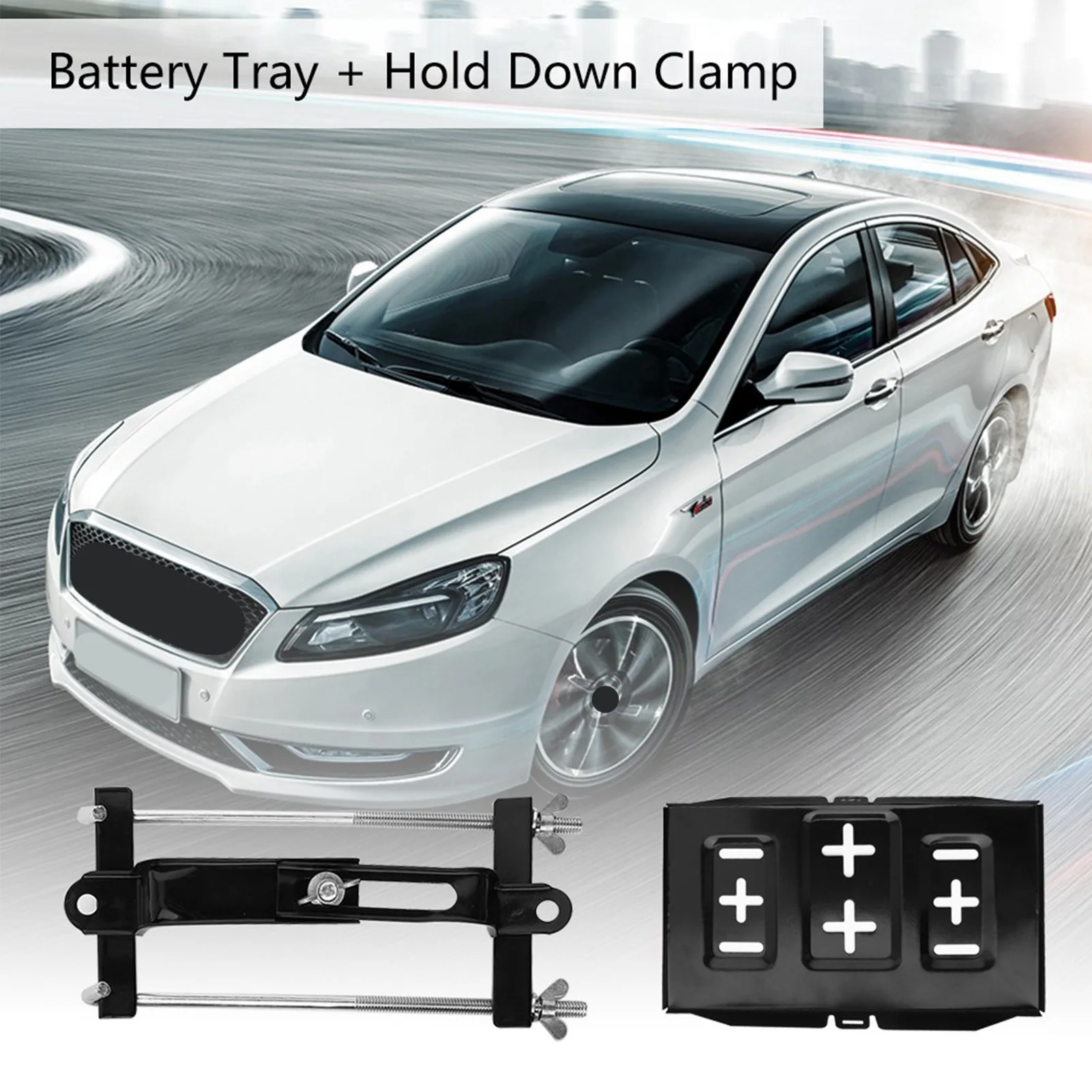 

Battery Tray Hold Down Hold Down Kit Battery Tray Hold Down Iron Car Battery Tray Adjustable Hold Down Clamp Kit