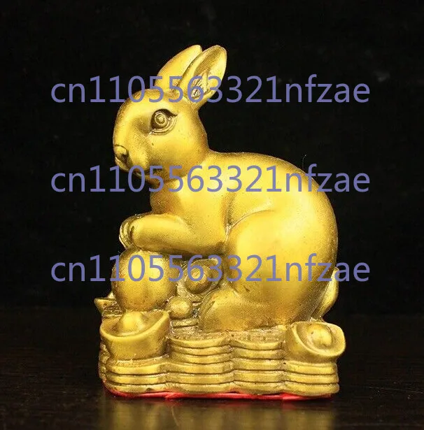 

4, Китай, древняя бронза, фэншуй, зодиакальный кролик, животное, богатство, статуя денег Юаньбао