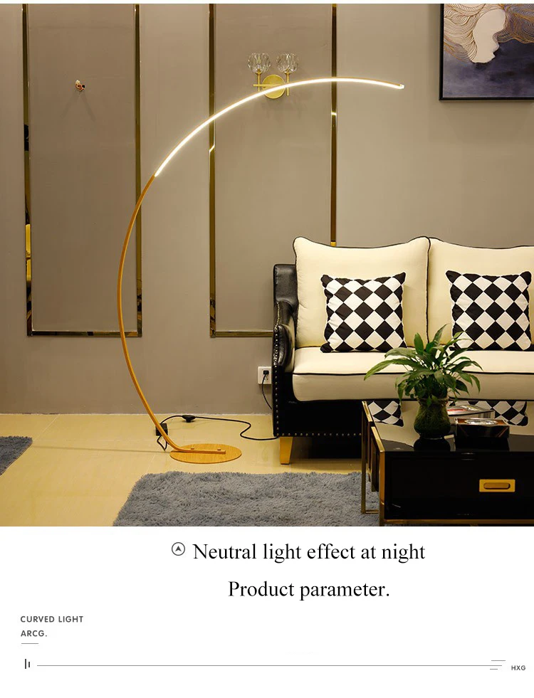 Nordic LED Corner Floor Lamp Simple Black White Floor Light For Dining Room Living Room Bedroom Study Home Decor Stand Light