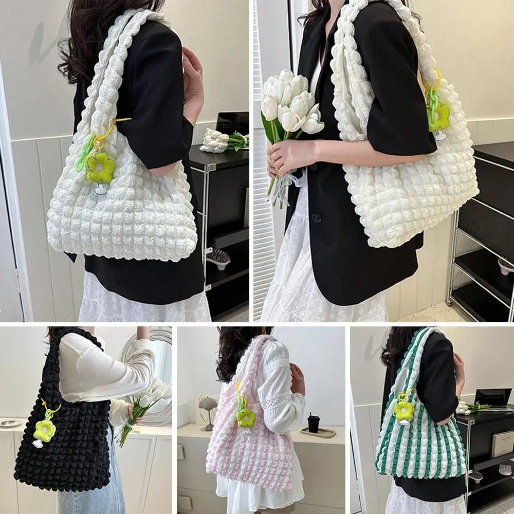 Women Girls Large Capacity Shoulder Bags Female Tote Bags Underarm Bags Causual Shopping Handbags(Pendants not included)