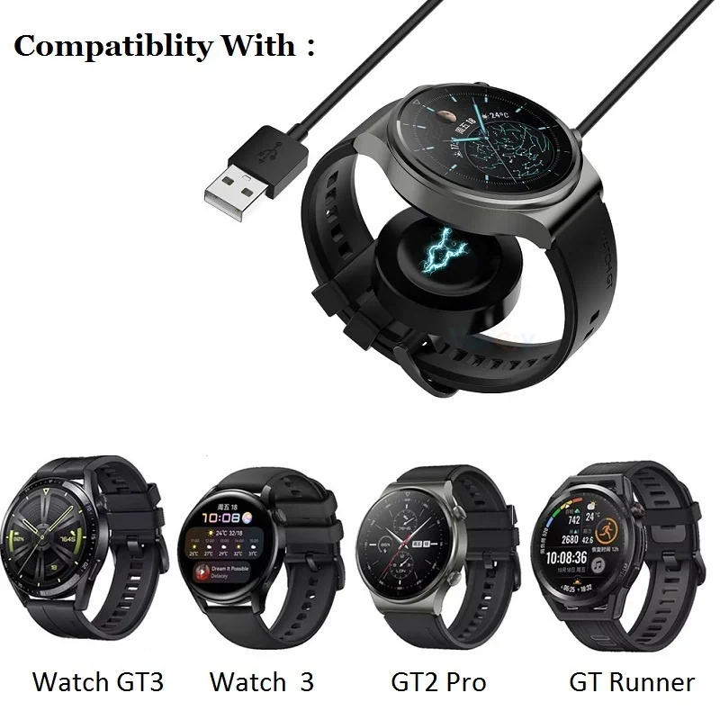 USB Charger Cable for Huawei GT Cyber GT3 Pro/ GT 2 Pro/GT Runner/Watch 3 4 Pro watch D Smart Magnetic Charging Dock Stand Cords