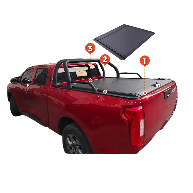 

High Quality Aluminum Alloy Pickup Retractable Truck Bed Cover Hard Tonneau Cover for Chevrolet Silverado
