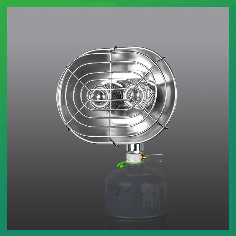 BRS-H22 مزدوج رئيس في الهواء الطلق فرن المعالجة الحرارية في الهواء الطلق التخييم التدفئة قطعة أثرية المحمولة الغاز الشمس الصغيرة 1050 واط قوة الاحتراق