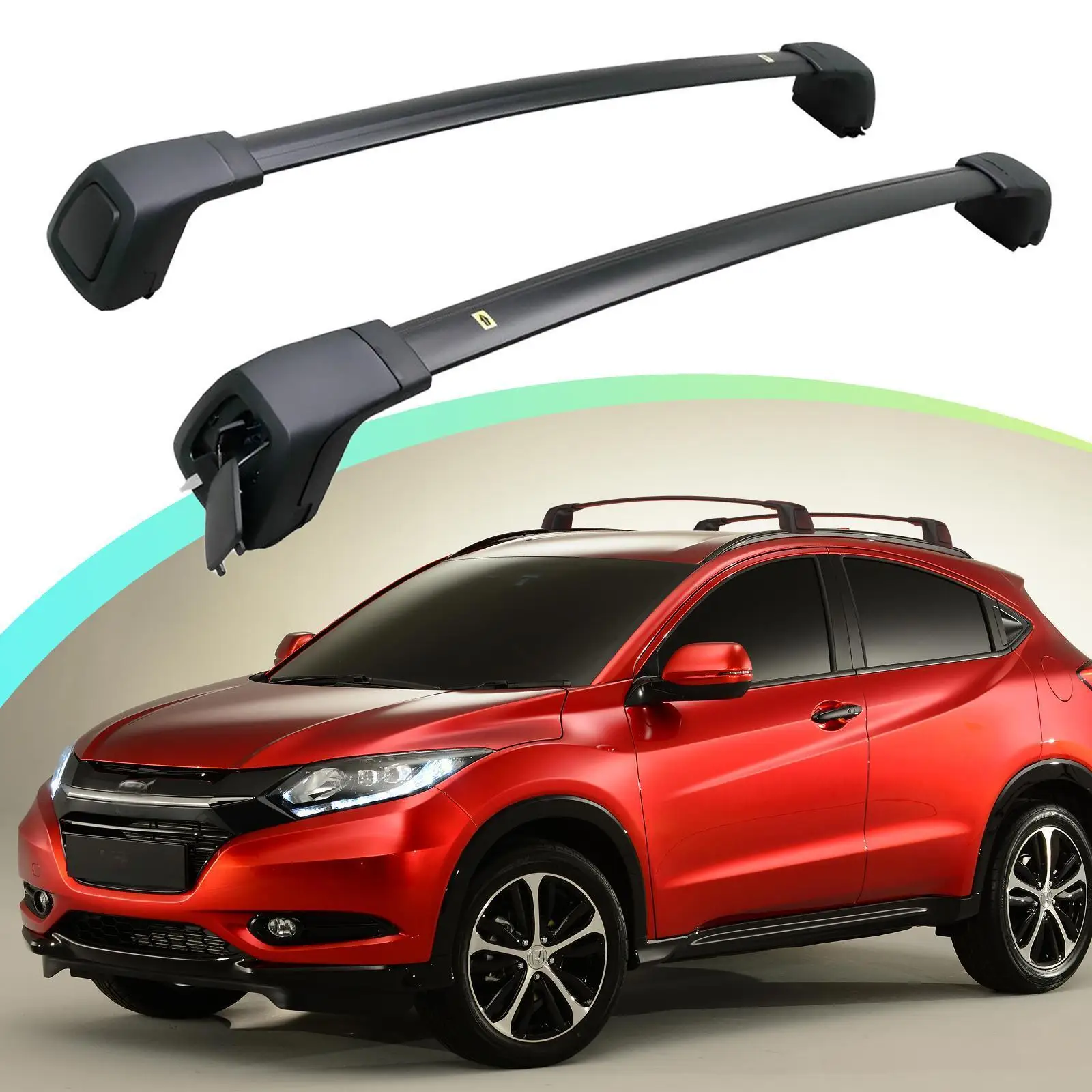 

2pcs 165lbs Roof Racks For Honda HRV HR-V 2016-2022 Cross Bar Cargo Carrier