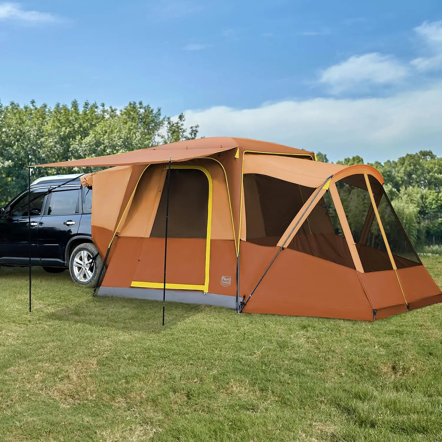 SUV Truck Bed Camping Tent Portable Van Car Tent Weather Resistant Rainfly Storage Bag