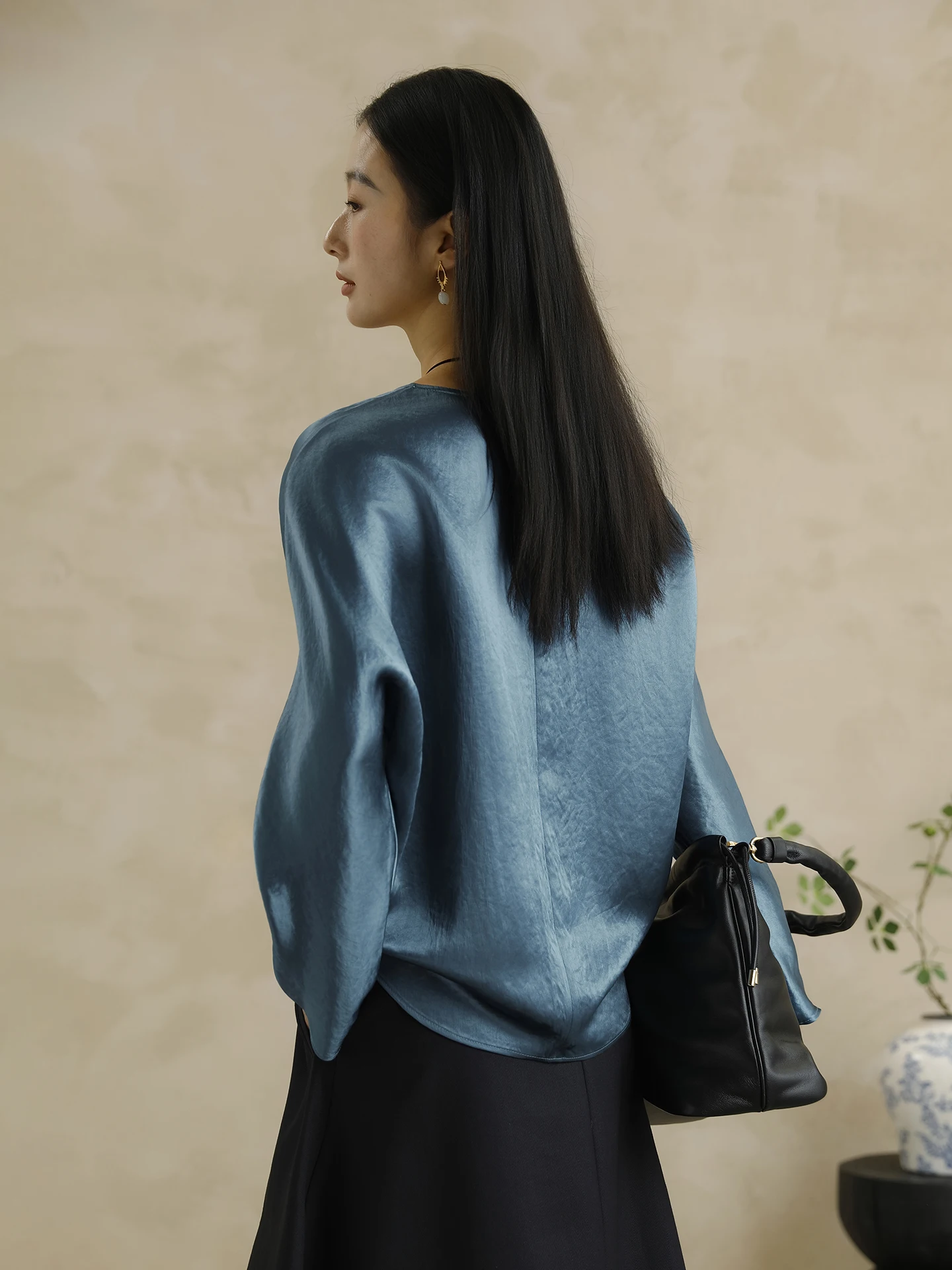 

Однотонная удлиненная толстовка-худи женская, из ацетатного трикотажа, новинка 2025 года, с защитой от сминания, дышащая, для повседневной носки, ветрозащитная