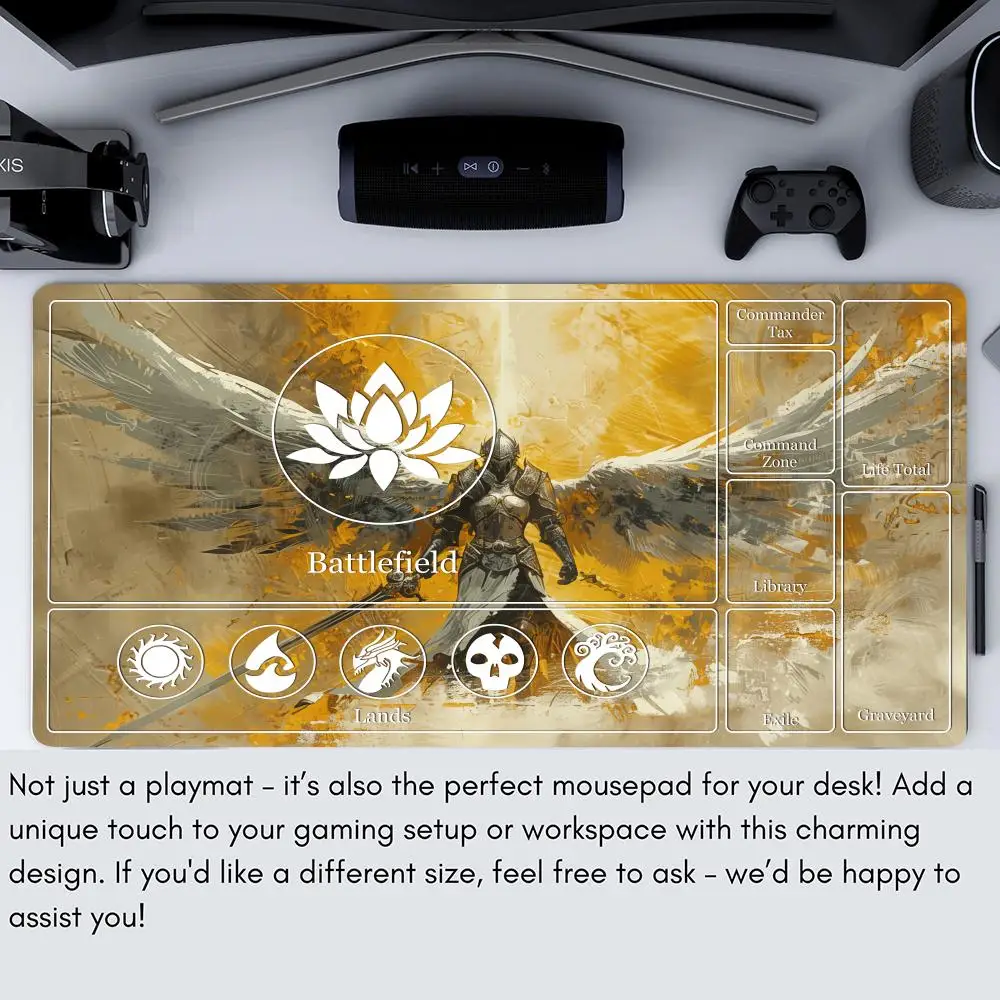 Magic Playmat kaart gaming mat met zone mtg speelmat Shadow Knight Bureaumat gamer toetsenbord uitbreiding muismat rubber antislip