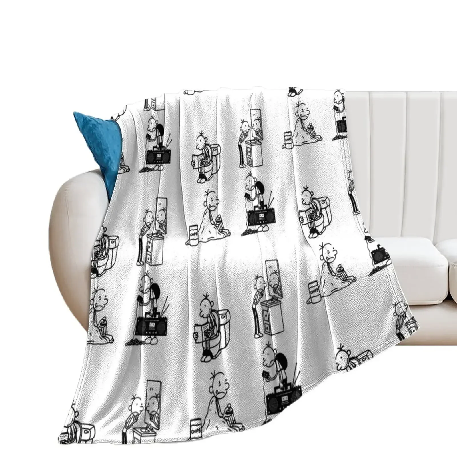 Wimpy Kid 4 states of Greg Heffley Throw Blanket wednesday Sofas Blankets