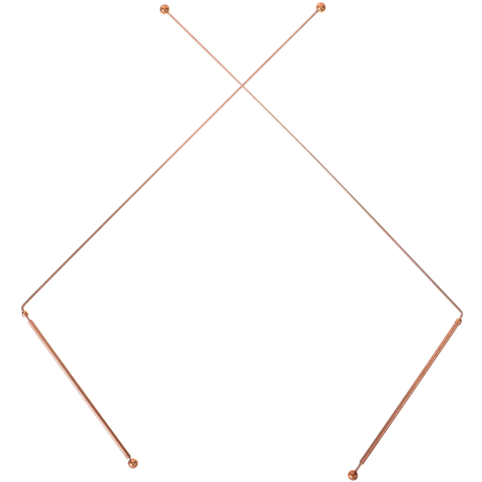 

2pcs Copper Dowsing Rods Portable Divining Tools For Water Locating Treasure Hunting Ghost Exploring Outdoor Survival Long