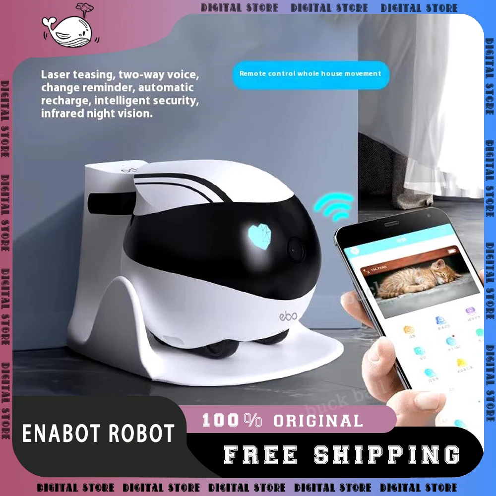 Enabot EBO AIR EBO SE Intelligent Robot Wireless Camera Robot Remote Monitoring Pet Companion Robot Realtime Control Home Camera