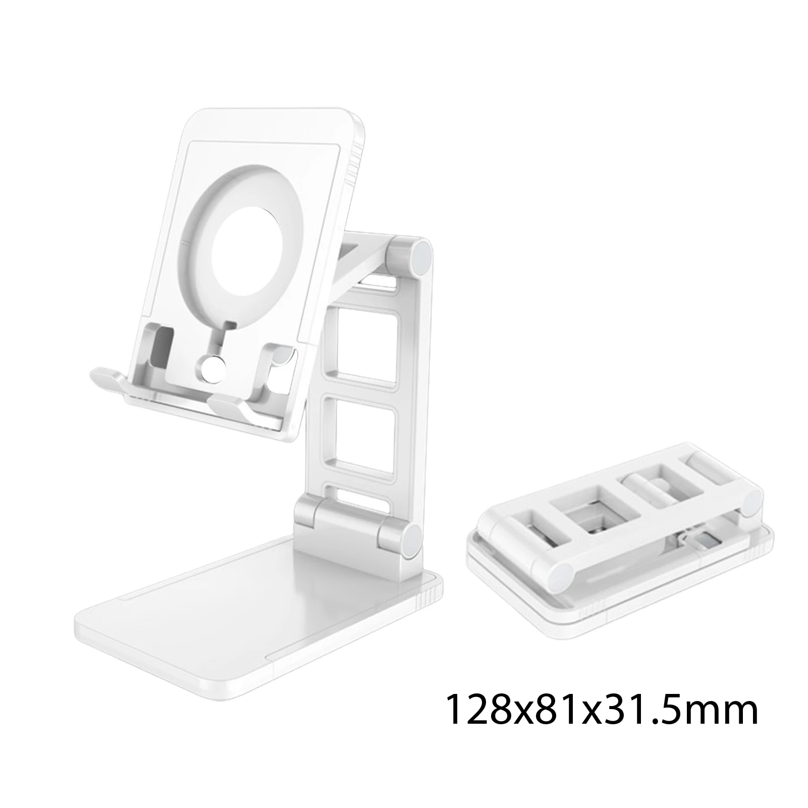 Suporte de telefone durável dobrável plástico do suporte do telefone para o quarto de casa