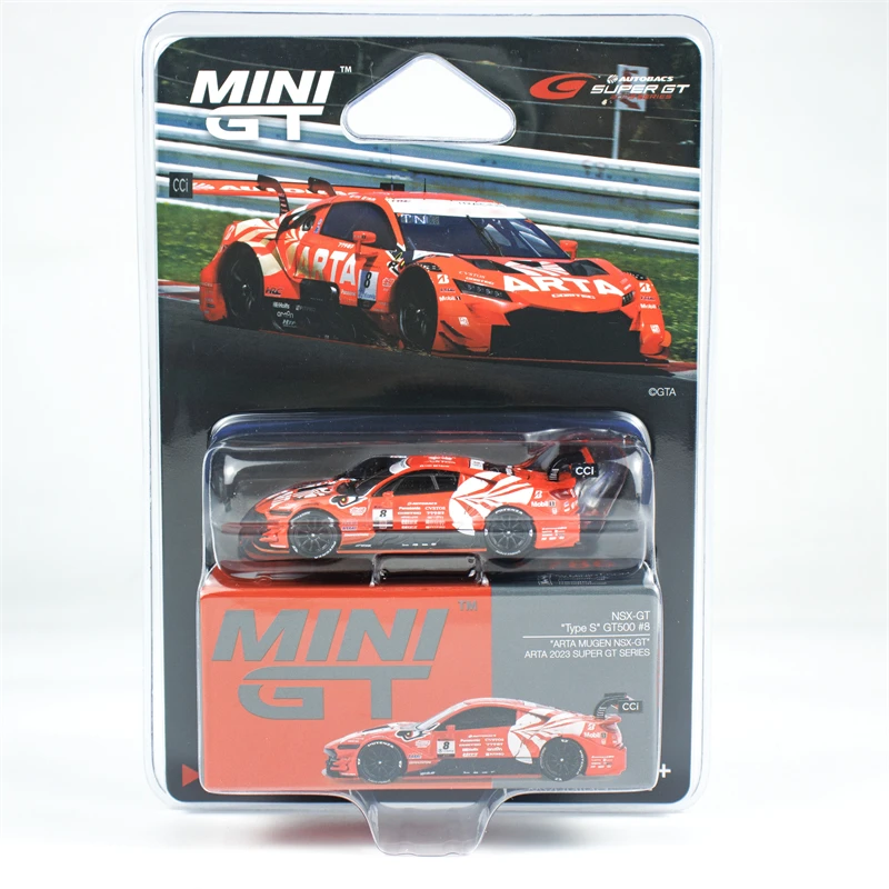 รถโมเดลไดแคสต์ MINI GT 1:64 NSX-GT Type S GT500 หมายเลข 8 / หมายเลข 16 ปี 2023 รุ่น MGT00786/7
