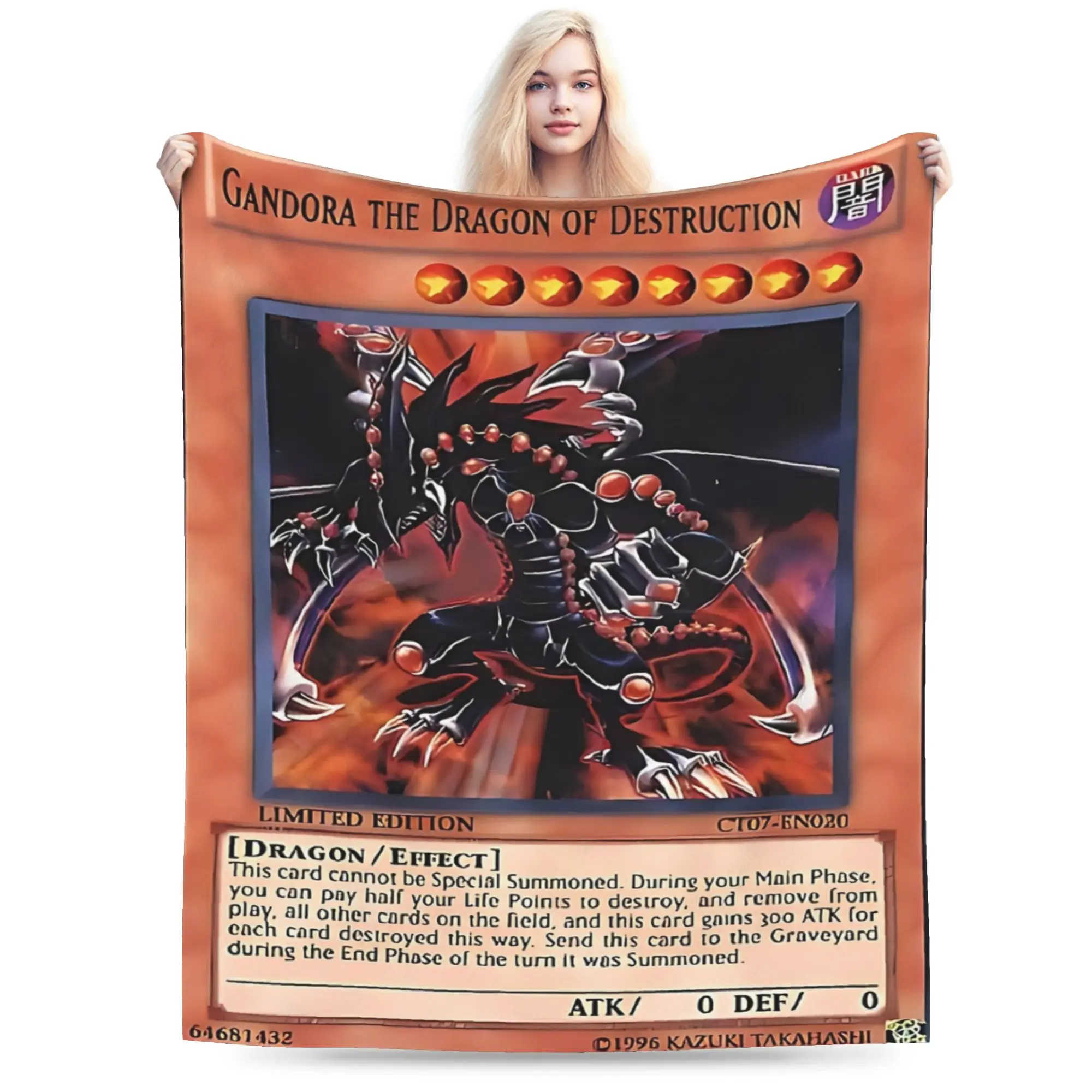 Yu-Gi-Oh Gandora The Dragon Of Destruction  Print Blanket For Men Women Cozy Soft  Throw Blankets