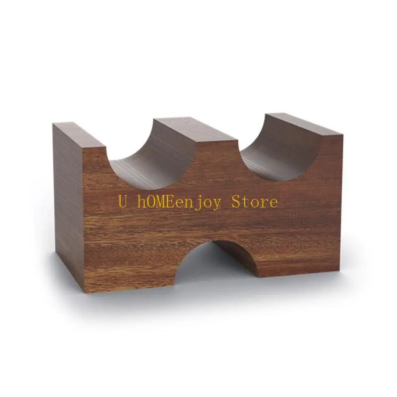 B0KF portátil Stand Wooden Audioed Cable Display Holder Rack Rack Tabletop Supply Line Bracket