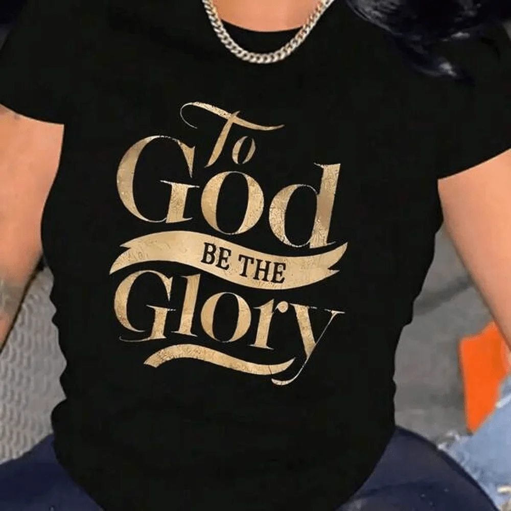 Women 100% Heavyweight Cotton Short Sleeve T‑Shirt Artistic Print Crew Neck Soft Casual Cute Everyday Basic Tee Top 1Pc