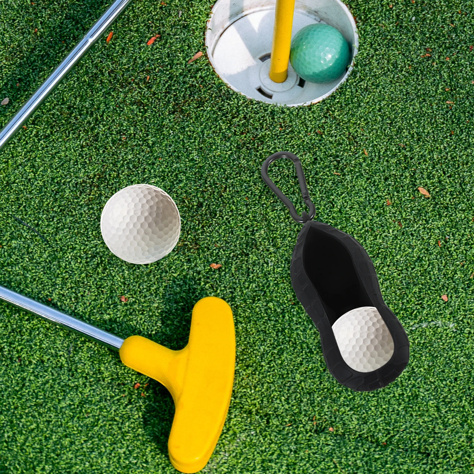 

Golf Ball Holder Golfs Accessory for Men Silicone Elastic Sleeve Portable Durable NonStick WearResistant FallResistant