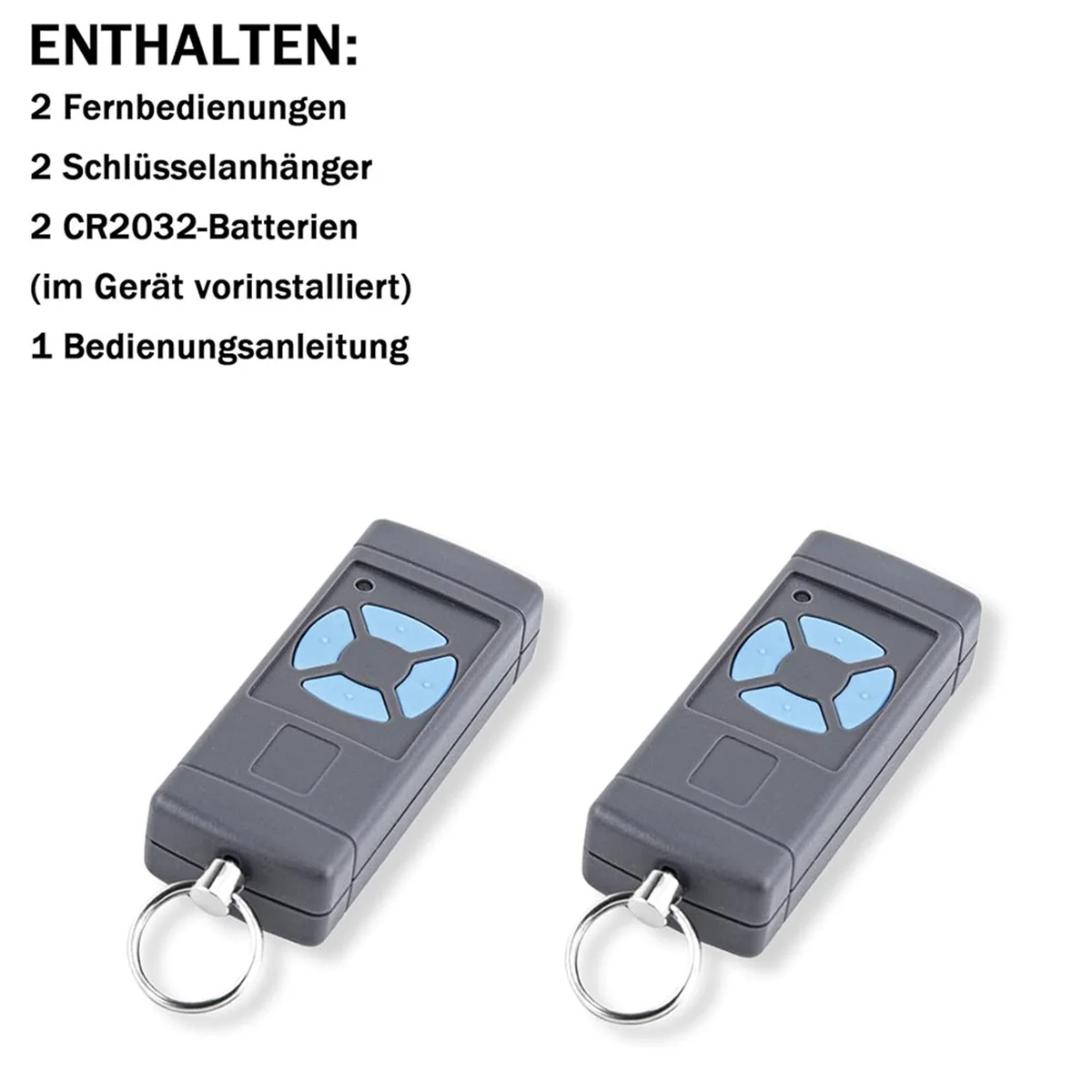 ชุดรีโมทประตูโรงรถ2ตัวใช้ได้กับเครื่องส่งสัญญาณแบบมือถือ868.3 MHz HSM4 HSM2 Hormann