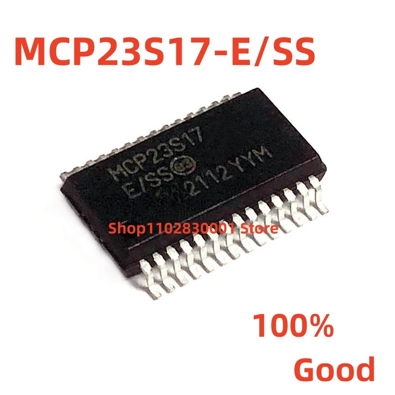 10PCS   MCP23S17  MCP23S17-E/SS /SP /SO /ML   IC Chip 100% Good  In Stock