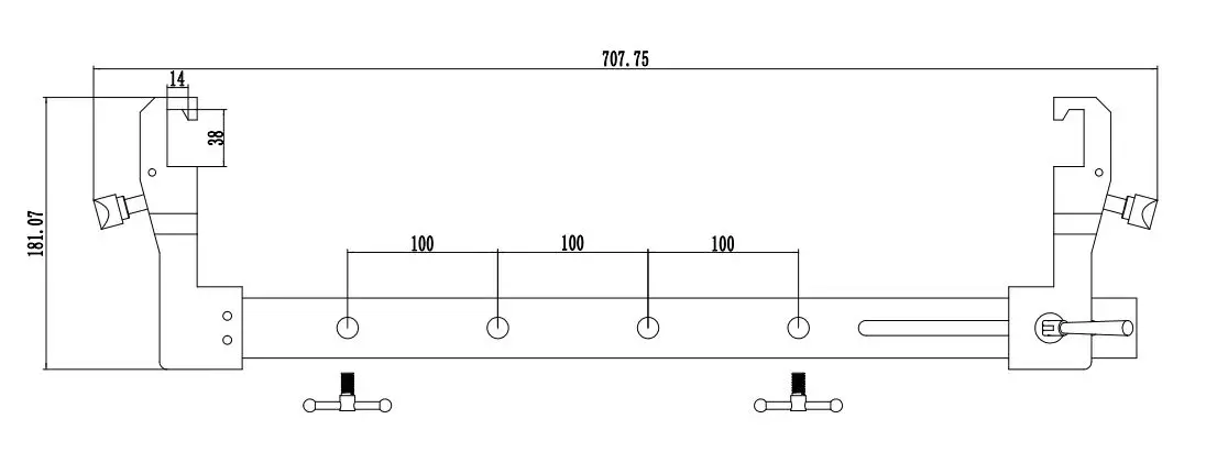 The Universal Attachment Head Frame Adapter A001 to the Operating Table