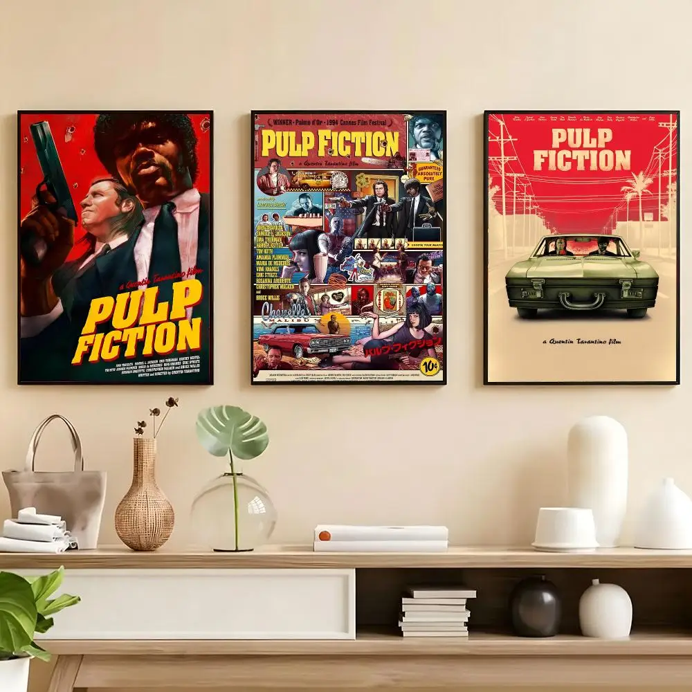 Rastar Movie Pulp Fictions-S Poster Poster HD Self Adhesive Waterproof Wall Art Ideal For Home Office Dorm Bedroom Great Gift