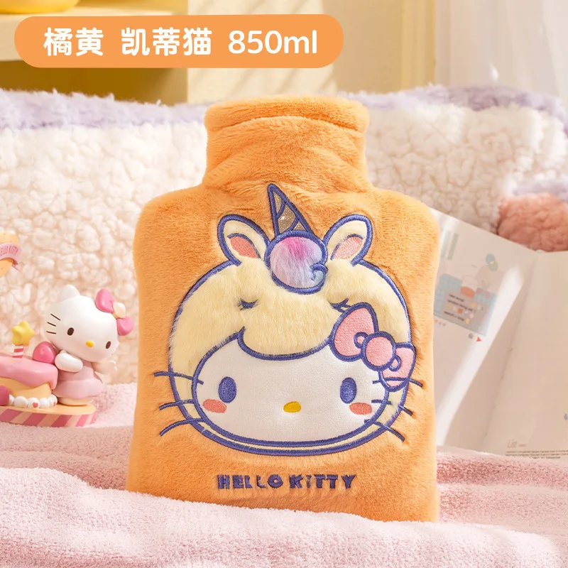 Sanrio Cartoon My Melody Hello Kitty Water Filled Hot Water Bag Pvc Warm Handbag 850Ml Water Filled Warm Handbag Holiday Gifts