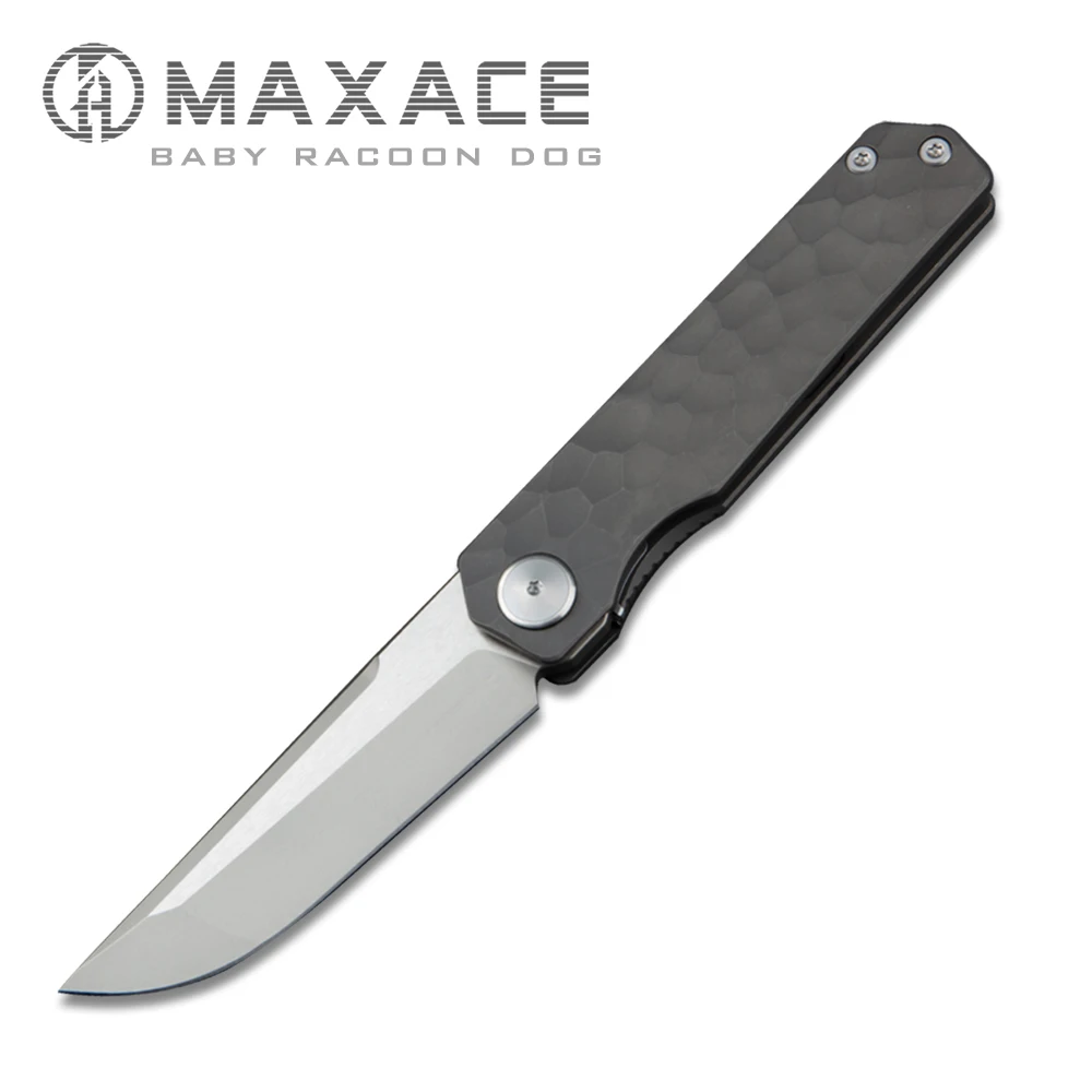 Maxace BABY RACOON DOG Folding knife pocket knife camping portable outdoor fruit knife Survival Self-defense Collection And Gift