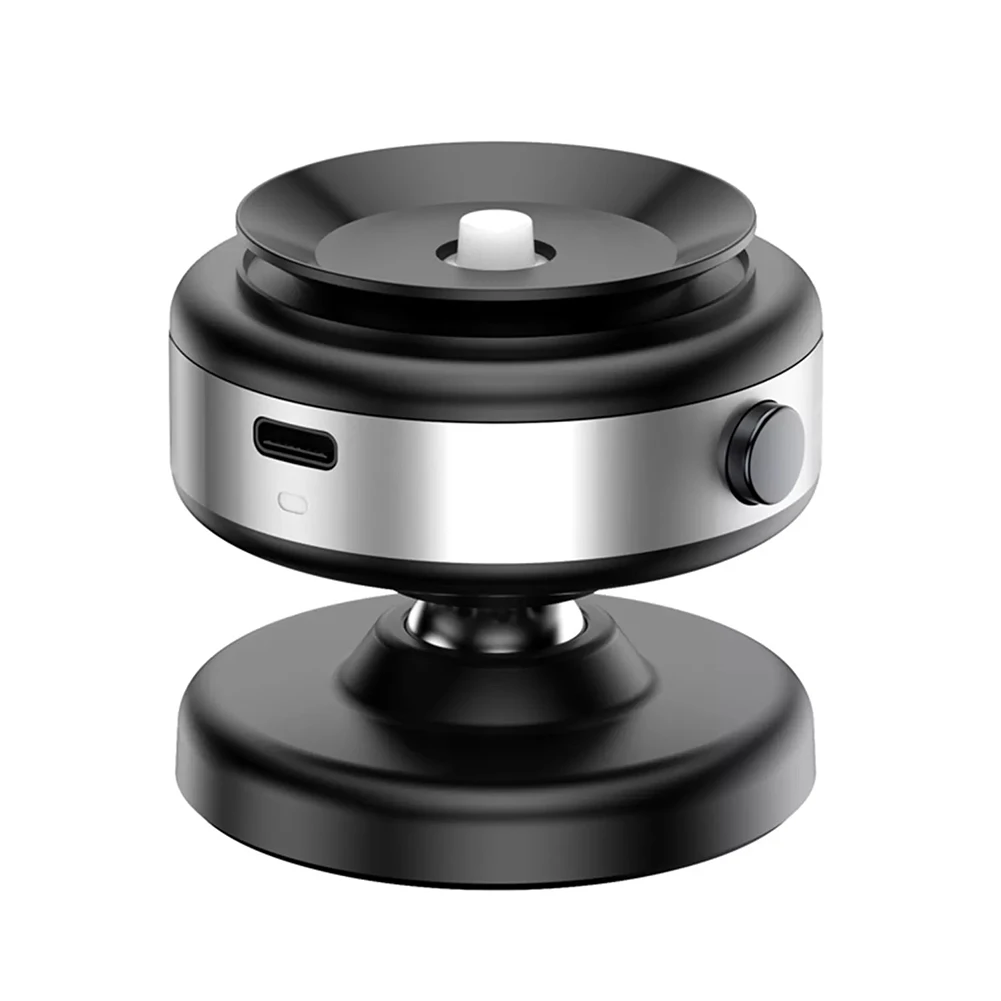 360 Rotation Mount Phone Mount Black Tarnish Silver Electric Vacuum Mount Strong Magnetic Adsorption Bumpy Road Stability