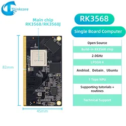 Free Datasheet Rockchip RK3568 Core Board System On Module Linux RK3568J Som Board Artificial Intelligence AI Board Android