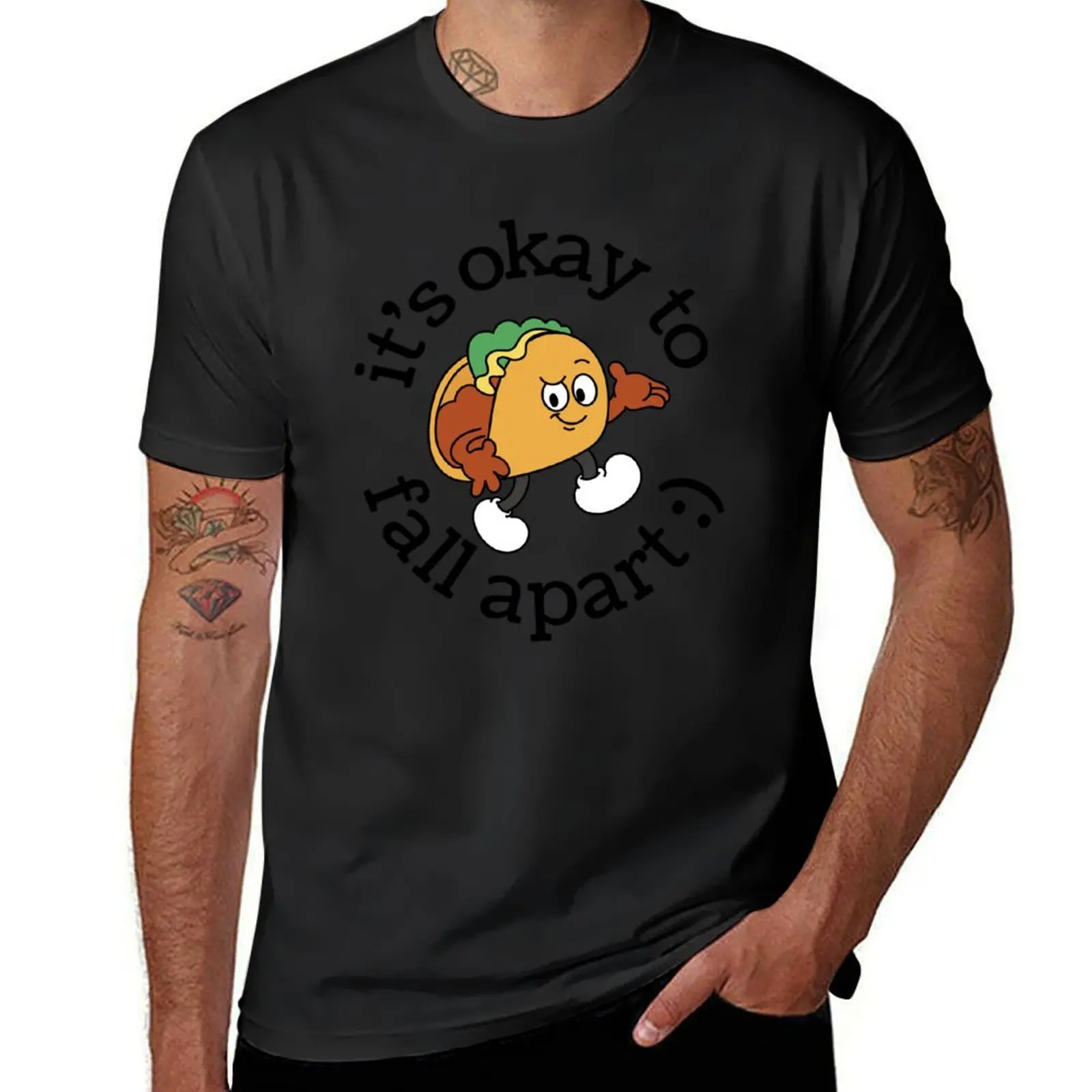 It's Okay To Fall Apart T-Shirt boys whites hippie clothes plus sizes plus size tops Men's t-shirt