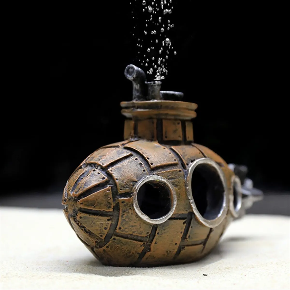 A75K B Fish Tank Submarine Aquarium Decorative Housing Ornaments Submarine Fish Tank Landscaping Breeding House Spawning
