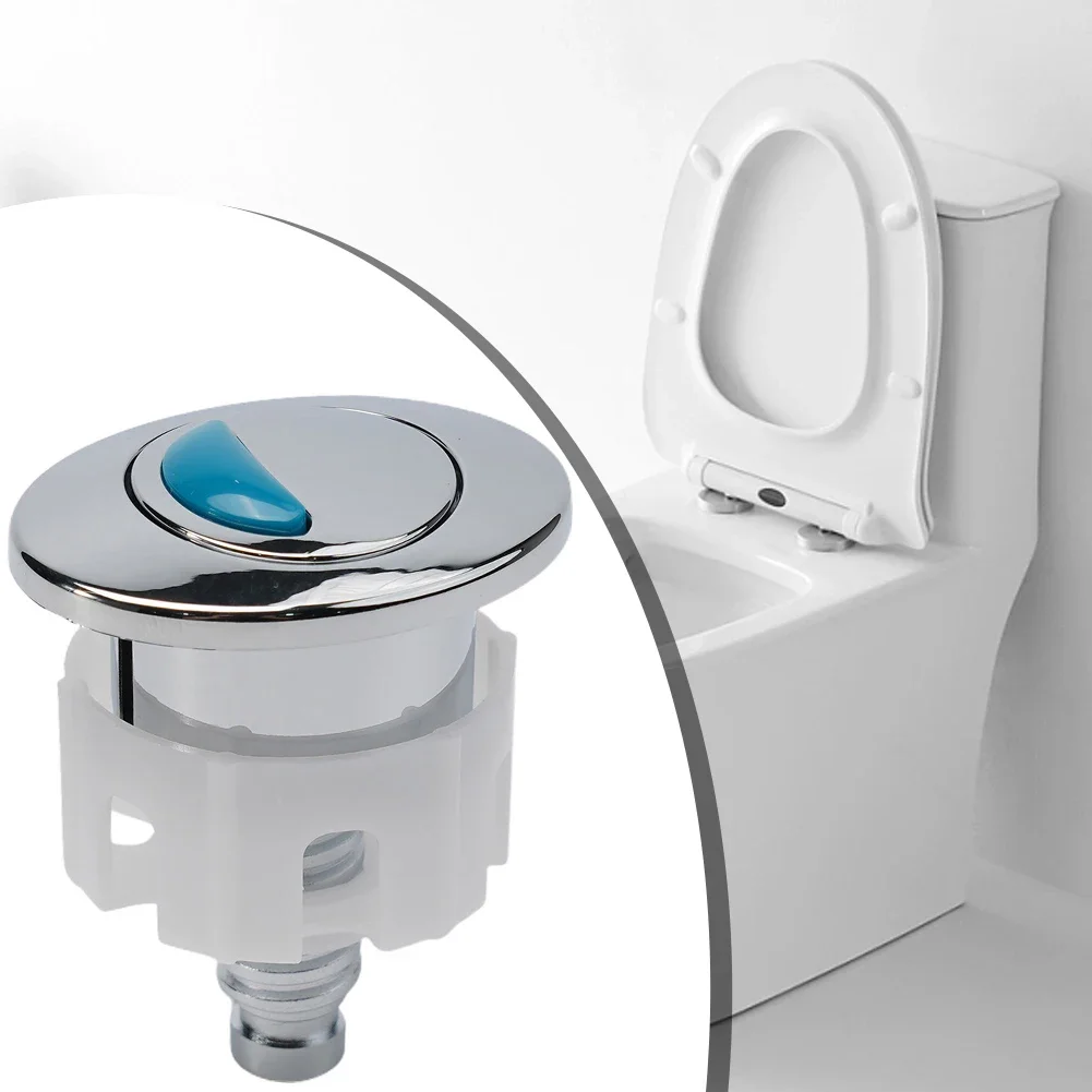 Water Saving Toilet Push Button Dual Flush for Cistern Tanks with Chrome Finished Button and Reinforced ABS Plastic Components
